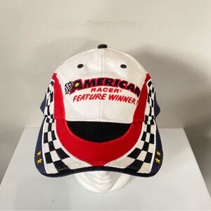 American Racer Feature Winner Trucker Baseball Hat Cap Adjustable